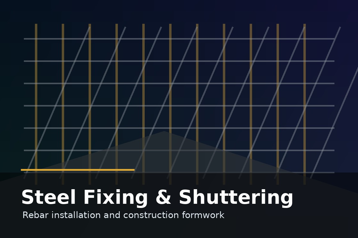 Steel fixing and shuttering works