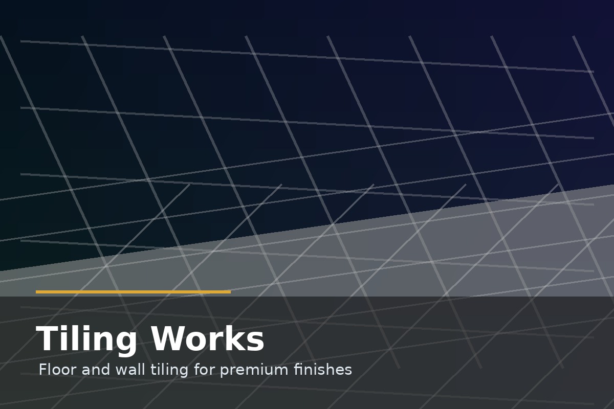 Floor and wall tiling works